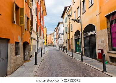 Beautiful Street View In Parma. Italy