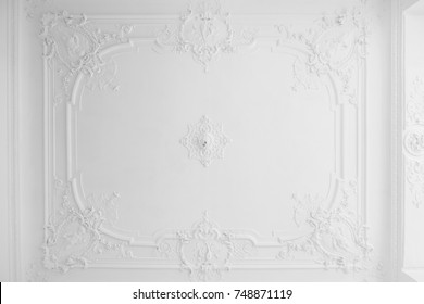 beautiful stucco ceiling in old building after renovation - Powered by Shutterstock