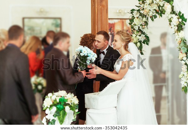 Beautiful Stylish Bride Groom Under Wedding Stock Photo Edit Now