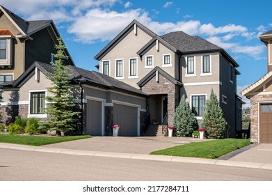 Beautiful Suburban Home In The Suburbs Of Calgary, Alberta.