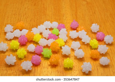 Beautiful Sugar Confectionery/Precious Candy Was Produced In The Traditional Method Of Japan