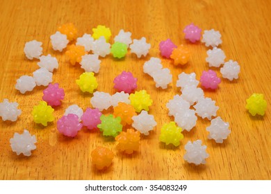 Beautiful Sugar Confectionery/Precious Candy Was Produced In The Traditional Method Of Japan