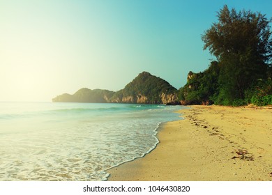Beautiful summer beach.selective focus.