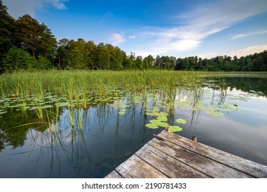 Beautiful Summer Day On Masuria Lake District In Poland