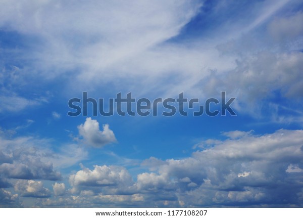 Beautiful Summer Sky Clouds Heaven Stock Photo Edit Now