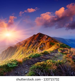 mountain sunrise images stock photos vectors shutterstock beautiful mountain sunrise