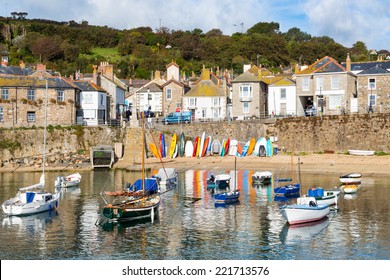 Beautiful summers day at Mousehole Harbour near Penzance Cornwall England UK Europe