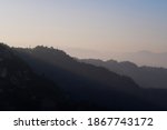 Beautiful sunrays at the mountain 