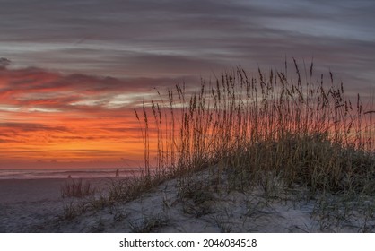 A Beautiful Sunrise At Anastacia Beach, Florida