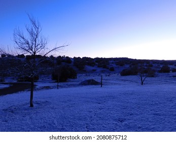 A Beautiful Sunrise In The Colorado Winter.