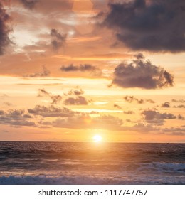 Beautiful sunrise in the Indian Ocean - Shutterstock ID 1117747757