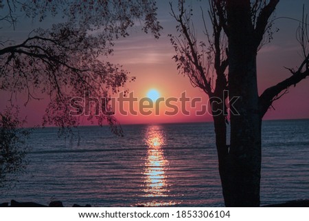 Beautiful Sun-Rise at Lake Michigan, Chicago IL.