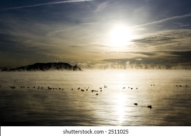 Beautiful Sunrise Over Halifax Harbour