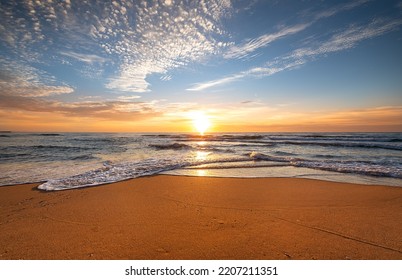 Beautiful sunrise over the Pacific Ocean - Shutterstock ID 2207211351
