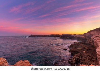 Beautiful  Sunrise Over Robes Obelisk.Guichen Bay,Limestone Coast,South Australia.