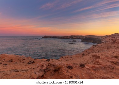 Beautiful  Sunrise Over Robes Obelisk.Guichen Bay,Limestone Coast,South Australia.