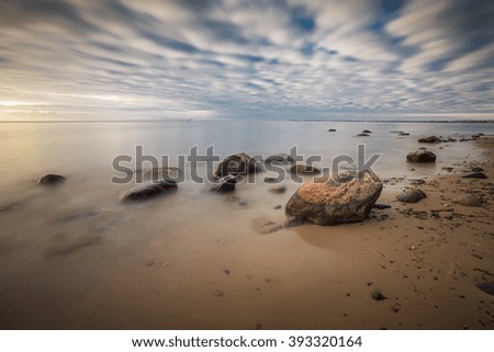 Similar – Foto Bild Stolpmünde, Ostsee in Polen mit Resten einer Kriegsmole