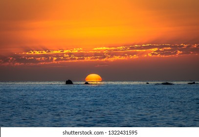 Beautiful Sunrise Over Snoopy Island