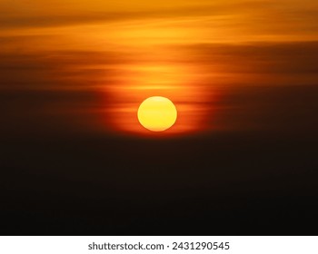 beautiful sunrise or sunset sky with sun background - Powered by Shutterstock