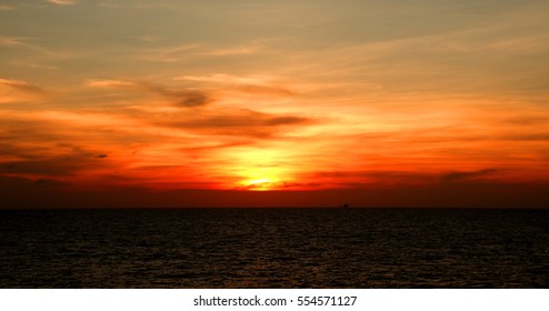 Beautiful sunset above the sea
 - Shutterstock ID 554571127