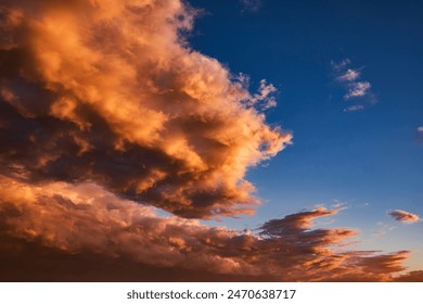 Beautiful Sunset in Adriatic Sea - Amazing Cloudy Sky - View from the Ferry Boat to Split, Croatia - Powered by Shutterstock