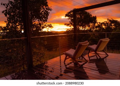 Beautiful Sunset After A Storm In Mudgee NSW Australia 