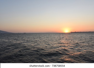 Beautiful Sunset In Alsancak Izmir 