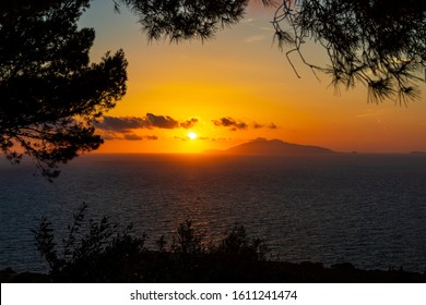 Beautiful Sunset In Anacapri, Italy