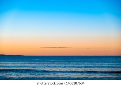 Beautiful Sunset At The Beach In Hastings Street, Noosa On The Sunshine Coast, Queensland, Australia