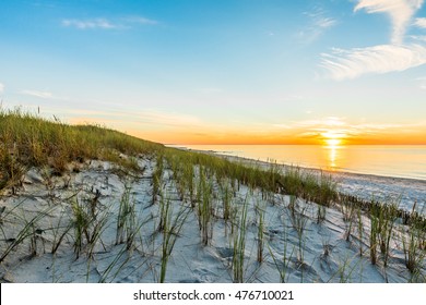 Beautiful Sunset Beach Wallpaper Summer Landscape Stock Photo Edit Now