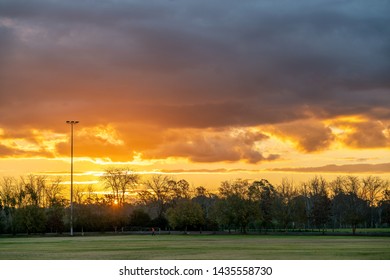 Beautiful Sunset In Camden Winter