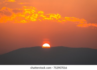 Beautiful sunset and clouds