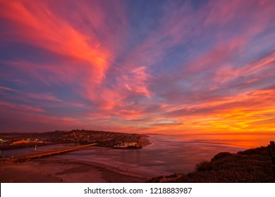 Beautiful Sunset At Del Mar Beach