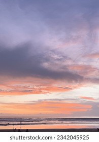 beautiful sunset in double six beach bali - Shutterstock ID 2342045925