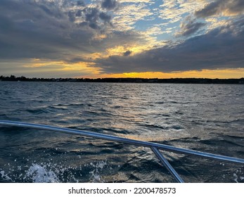 Beautiful Sunset During A Boat Ride This Summer