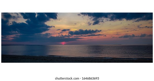 Beautiful Sunset Of First Landing State Park In Virginia Beach, VA