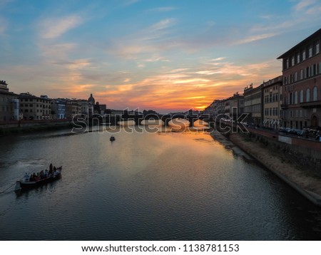 Similar – Foto Bild Sonnenuntergang in Florenz