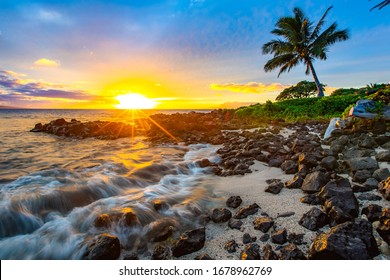 Beautiful sunset at the Grand Wailea in Maui