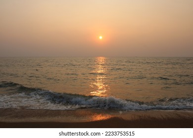 Beautiful sunset image from Ponnani beach, India  - Shutterstock ID 2233753515