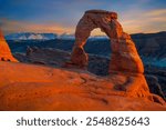 Beautiful Sunset Image taken at Arches National Park in Utah,