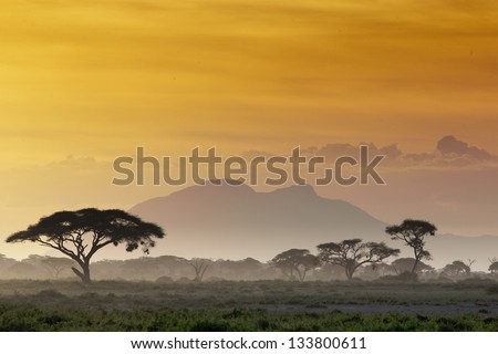 Beautiful sunset in Kenya 03