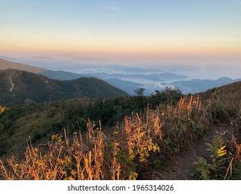 Beautiful Sunset At Kowloon Peak, Hong Kong, Asia