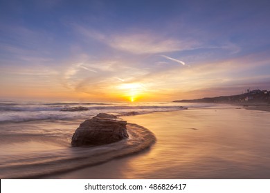 Beautiful Sunset At Laguna Beach In Southern California