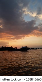 Beautiful Sunset In Muara Kaman Kota Bahari, Sungai Mahakam River