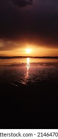 Beautiful Sunset Near Dal Lake