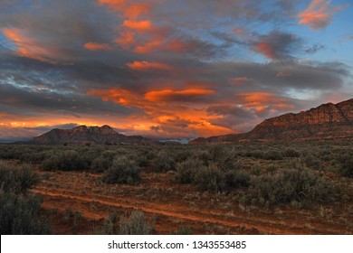 Beautiful Sunset Near Saint George, UT