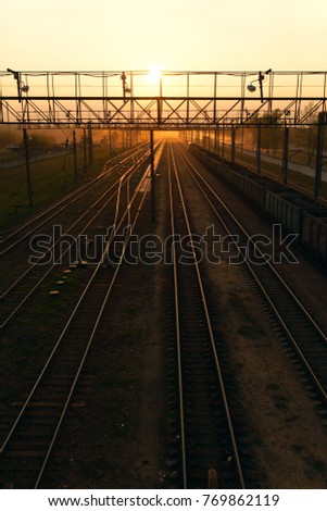 Similar – Rails in the countryside