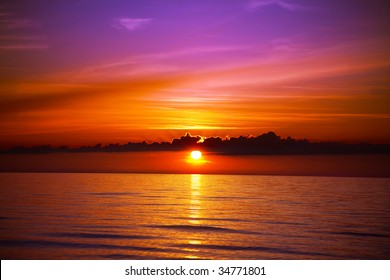 Beautiful sunset on the beach - Powered by Shutterstock