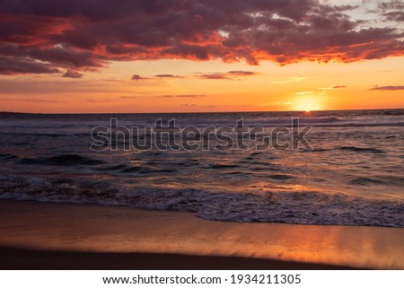Beautiful sunset on a California Beach