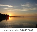 Beautiful sunset on Lake Dora, Tavares, Florida. 